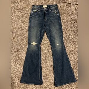 MOTHER Dark Blue Flare Jeans